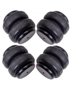 4PCS Air Suspension Spring Bags 2500lb For Heavy Duty 1/2NPT 3/8-16UNC