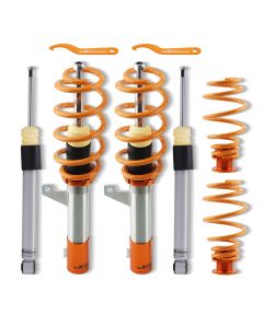 Adjustable Height Spring Strut Coilovers Kit compatible for VW MK6 compatible for Golf GTI 2010-2014 lowering kit
