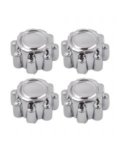Compatible for Ford F250 F350 Excursion 1999-2005 Set of 4 Chrome 8 Lug Wheel Center Hub Caps