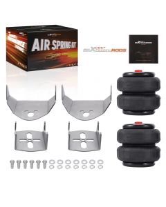 Weld On Air Ride Suspension Kit Brackets 2500 Bags Air Springs 3.5" Axle Tube