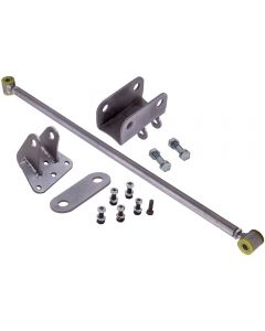 Compatible for Chevy C10 compatible for GMC Truck Silver Double Adjustable compatible for Panhard Trac Bar W/ Brackets