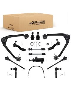 13Pcs Front Suspension Control Arm Kit compatible for Chevrolet GMC Silverado Truck 2WD/4WD