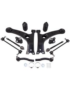 Front Lower Ball Joint Control Arm Tie Rod Sway Link compatible for Toyota Corolla 2003