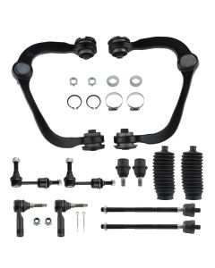 12 Pcs Control Arm Ball Joint Sway Bar Tie Rod Kit compatible for Ford F-150 Trucks - 2WD