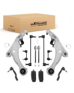 12x Steering Suspension Kit Front Lower Control Arm compatible for Nissan Maxima 2009-2014