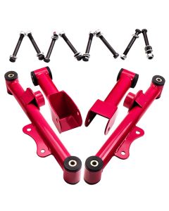 Compatible for Ford Mustang 1979 Upper Lower Rear Tubular Control Arms w/ bushing Bolt Nut