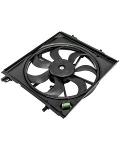 Black Radiator Cooling Fan Assembly compatible for Nissan Rogue Sport 2.0L 17-19 214816MA0A