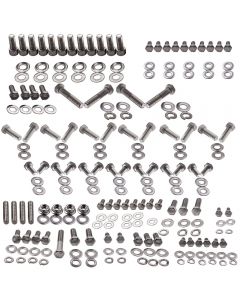 Stainless Hex Bolt Kit Small Block compatible for Chevy Sbc 265 305 307 327 350 400