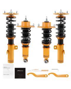 Compatible for Toyota Corolla Base Sedan 09-17 Adj Damper 24-Steps Coilovers Suspension Kit lowering kit