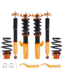 Maxpeedingrods 24 Way Damper Coilover Shock Strut compatible for BMW 3 2-door Convertible (E46) 00-07 lowering kit