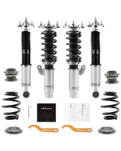 Compatible for BMW E46 3 Series sedan/Convertible/wagon/estate Maxpeedingrods 24 damper Adjustable Coilovers Suspension Strut lowering kit