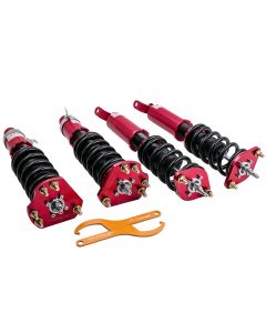 24-Way Adjustable Damper Coilover Coilovers compatible for Honda Prelude 1992-2001 Absorber