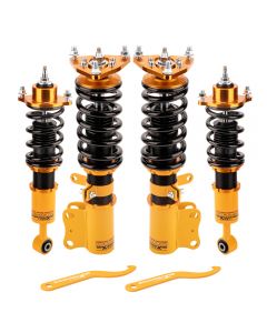 Adjustable damper Coilover Lowering Kit compatible for Mitsubishi Lancer ES Sedan 4-Door 2008-2016 2.0L Adj Height (Set of 4)