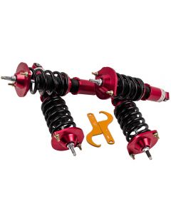 Compatible for Mazda Miata Adjustable Damper Coilovers Suspension Kit Red 1990 - 1998