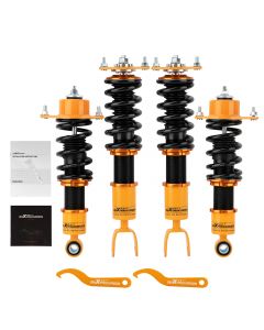 Complete Coilovers Kit compatible for Mazda RX-8 2004-2011 Struts Coil Shocks Adj. Height lowering kit