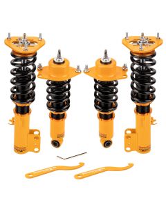 Adj Damper 24-Steps Coilovers compatible for Toyota Corolla Base Sedan 09-17 Suspension Kit