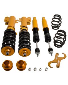 Coilovers Shock Strut Kit compatible for Toyota Yaris 13-14 Coil Over Suspension Adj Height lowering kit