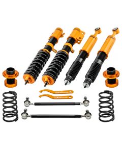 Coilover Struts Shocks compatible for Toyota Yaris 2006-2011 Suspension Kit Adj. Height lowering kit