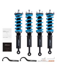 Maxpeedingrods 24 Ways Damper Adjustable Coilover Kit compatible for Lexus IS300 2001-2005--Golden lowering kit