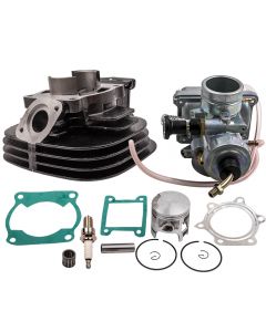 Compatible for Yamaha Blaster YFS200 New Cylinder Carburetor Piston Gasket Top End Kit Set