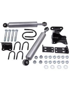 Compatible for Jeep Wrangler JK Sahara Dual Steering Stabilizer Damper Kit 2013 2014 15