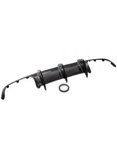 Rear Bumper Diffuser Shark Fin Carbon Fiber compatible for Mercedes-Benz C63 AMG 2008-2011