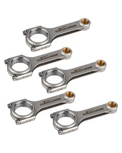 Compatible for Fiat 2.0 coupe 5 cyl 20V Turbo 145mm Connecting Rod - High Performance 4340 EN24 H-Beam Conrods