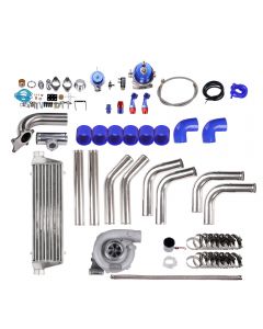 T3 T4 T04E Universal Turbo Stage III+Wastegate+Turbo Intercooler+piping 10PC Kit