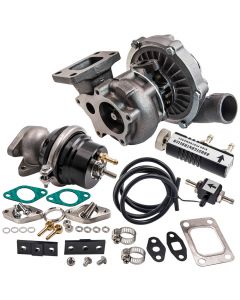 T04E Turbocharger + 8PSI Internal Wastegate 38mm+30 PSI Boost Controller Kit