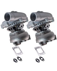 2Pcs T04E T3/t4 .63 A/r 57 Trim Turbocharger Compressor 400hp Boost Stage Iii
