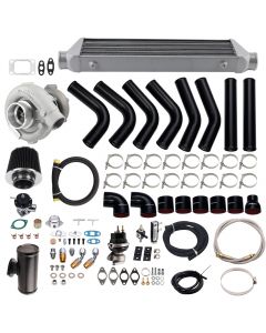 T04E Turbo Kit Wastegate+Intercooler+Piping Kit compatible for BMW E36 E46 325I 328I M3 i6