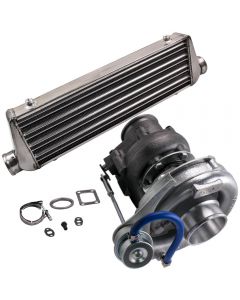T04E .63 A/R 44 Trim Turbo Charger Compressor + 27x7x2.5 Intercooler Kit
