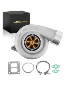 For GT45 T4 Twin Scroll V-band Billet Compressor Turbo compatible for Charger 1.05 A/R Turbine Up to 600+HP