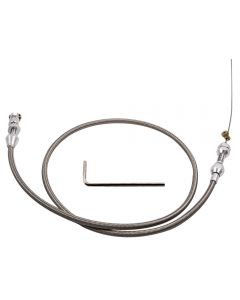 36 inch Stainless Steel Throttle Cable compatible for Chevy LS1 4.8 5.3 5.7 6.0 48 inch Long Cable