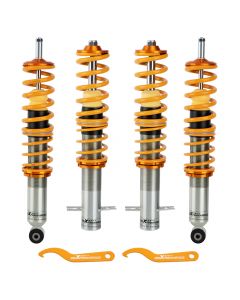 Compatible for VW Volkswagen Golf MK1 Adjustable Height Shock Absorber Full Coilover Suspension lowering kit