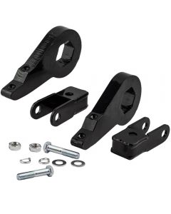1-3 Leveling Kit Forged Torsion Bar Keys + Shock Extender compatible for GMC Chevy 99-06
