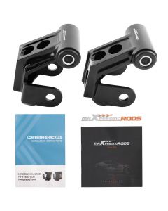 2 Drop Lowering Shackles Kit Pair compatible for Dodge Ram 1500 2003-2013 Steel