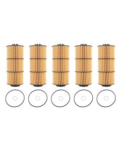 5Pack Oil Filter compatible for Freightliner 122SD 2020-2022 LF17800 P582506