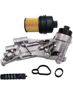 Engine Oil Cooler w/ Filter compatible for GM Chevy compatible for Chevrolet Cruze Sonic compatible for Pontiac 93186324