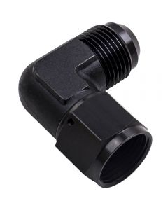 12AN AN12 To AN-12 12AN 90 Degree Fuel Fitting Adapter Black