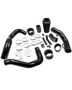 Turbo Intercooler Pipe and Cold Air Intake Kit and Clamps compatible for Ford F250 03-07 6.0L