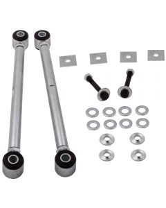Adjustable Pair Rear Strut Rods Kit with Rubber Bushings compatible for Corvette 1963-1979