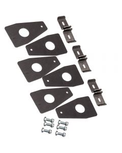 6pcs Universal Weld On Roof Rack Gutter Mounts Fullwidth Gutter Roof Rack Mounts