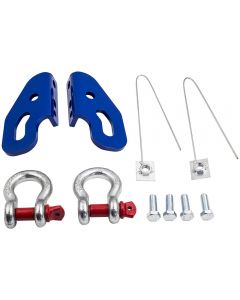 Recovery Tow Points W/shackles compatible for Nissan Patrol Gu Series 3, 4, 5 10mm Steel