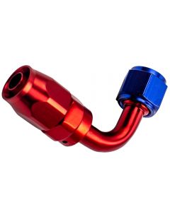 Red and Blue New Aluminium AN8 AN-8 90 Degree Swivel Oil Fuel Fittings