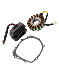 Stator and Regulator Rectifier compatible for Suzuki GSXR600 GSX-R600 2001 2002 2003 gasket