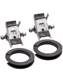 Spring compatible for Seat Saddles Coil Spring Perches Insulator Kit 4pc compatible for Mustang 1965-1973