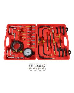 Universal Fuel Injection Gauge Pressure Tester Car System Pump Tool Kit