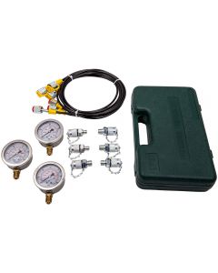 Hydraulic Pressure Gauge Test Tester Diagnostic Couplings Kit Excavator