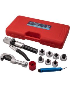 Hydraulic Tube Expander Swaging Pipe HVAC Tool 7 Lever Heads Expanding Kit